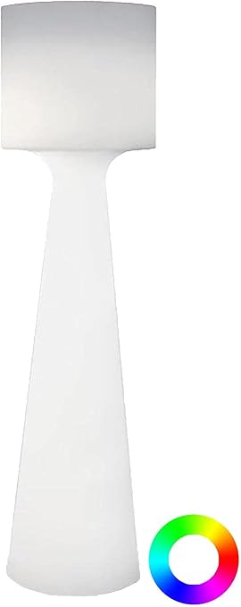 Moovere MOOVERE Outdoor Vloerlamp 140cm Outdoor Wit Licht Oplaadbare Batterij