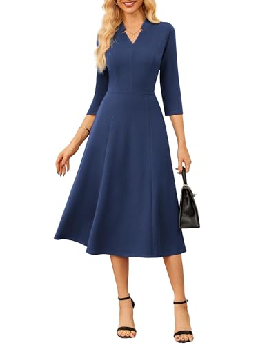 GRACE KARIN Navy Blue Dress for Women,Work Dresses for Women 2025...