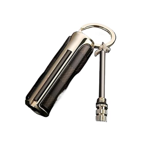 Briquet à allumettes permanentes, briquet métallique réutilisable et étanche, porte-clés multifonctionnel, cadeau de vacances (sans carburant), 2024(D)