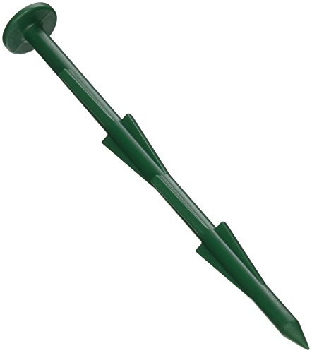 100 pack 6-Inch Stakes, Patent Pending Mighty-Spikes for Garden, Landscape Fabric, Turf, Tarps & Tents, Camping, Soil, Patio as Pegs, Staples, Pins, Break Resistant Anchors Never Rust or Bend