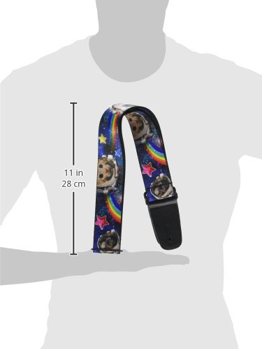 Buckle-down Sangle de guitare Astronaut Cats in Space/Rainbows/Stars - Les Beatles, Paul McCartney, John Lennon, RIngo Starr, George Harrison Buckle-down Sangle de guitare Astronaut Cats in Space/Rainbows/Stars – Image 6