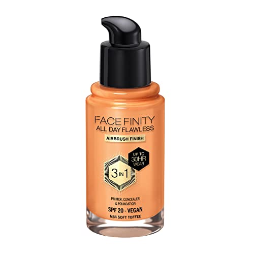 Max Factor Facefinity All Day Flawless Foundation - N84 Soft Toffee, 30ml