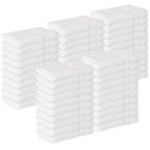 Image of GREEN LIFESTYLE Bulk Washcloths 12x12 60 Pack - Face Towel, Wash Clothes for Body and Face - 100% Pure Cotton Wash Cloths for Your Body (White)