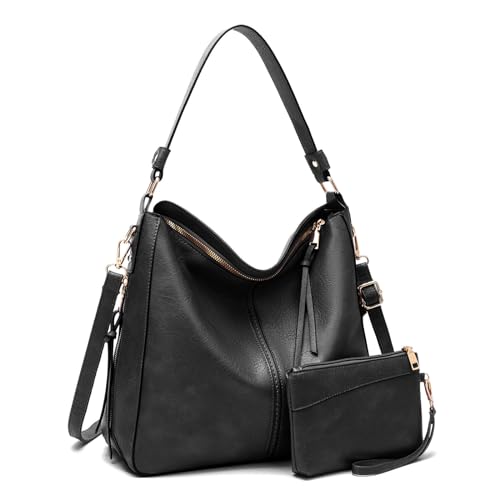 Bolsos hobo y bolsos tote para mujer, set de 2 piezas miniatura 1