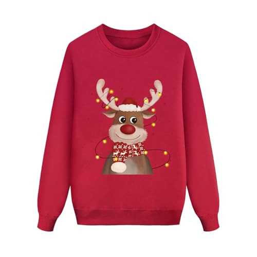 Pull de Noël thermique pour éviter le froid en famille avec style décontracté