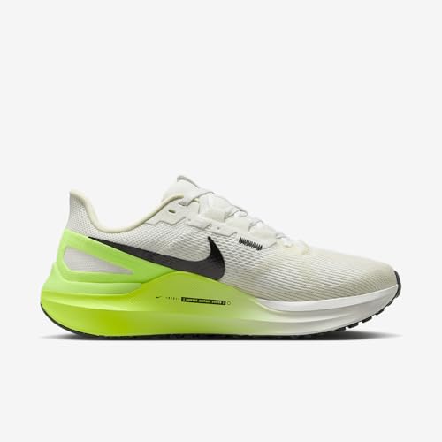 Nike Structure 25 Women's Road Running Shoes (DJ7884-111, Summit White/Volt/Coconut Milk/Black)3