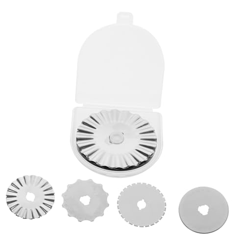 HAPINARY Set of 10 Rotary Cutter Blades 45mm Size Multi-use Craft Tool for Fabric Paper Quilting Diy Projects