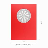 KOTO - Square 6 PCS Dart Surround Rot, Dartscheibengröße, Dart Schutzring – Ansicht 3