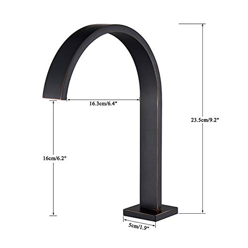 Robinet de salle de bain cascade pour une ambiance spa et lavabo chic or - 8