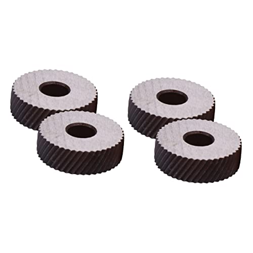 OSALADI 2sets Steel Knurling Wheel Linear Tool Replacement Coarse Knurling Wheel for Lathe 2pcs*2
