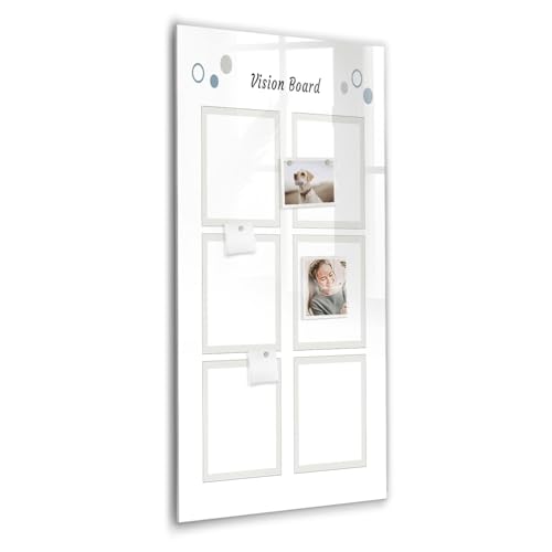 Tableau mémo magnétique en verre : fini les traces de feutre et les papiers perdus
