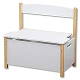 banc coffre enfant osier Coffre pour enfant avec assise rabattable et grand espace de rangement pour jouets, doudous, etc.