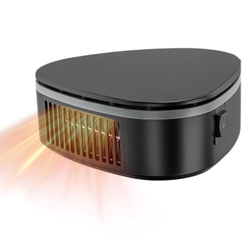 DAJASD Calentador de Coche 12 V 120 W, Calefactor Coche，2 en 1 de Frío/Calo Calentador Portátil para Coche 360 Grados de rotación con Calentamiento Rápido con Encendedor de Cigarrillos
