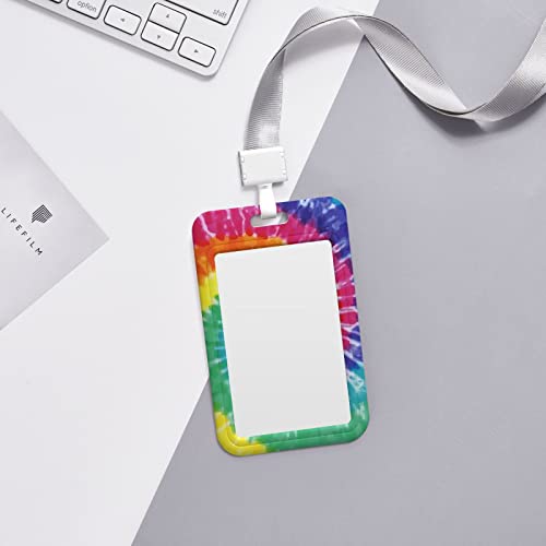 Tie Dye Badge Holder With Lanyard And Retractable Reel With Clip For Office Nurse Medical Teacher Doctor #TOP3