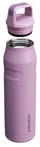Image of Stanley IceFlow Cap and Carry Water Bottle | Wide Mouth Twist Lid | Lightweight & Leakproof for Travel & Sports | Insulated Stainless Steel | BPA-Free