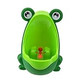 Frog Pee Training,Cute Frog Potty Training Urinal for Toddler Boys with Funny Aiming Target, Cartoon Frog Shape Potty Toilet Training Green