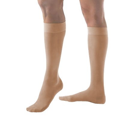 Jobst UltraSheer KNEE HIGH Firm 20-30mmHg Compression XL, Sun Bronze