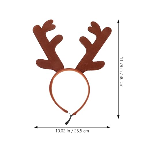 Diadema de Navidad para mascotas con astas POPETPOP miniatura 2