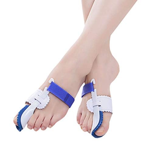 4 Count Bunion Corrector Relief Sleeve with Gel Relief Pads, Corrector Brace Protector Bootie Toe Separator for Men Women Hallux Valgus at Day Harmer Toe Elder (2 count bunion splint)