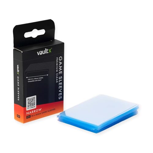 Vault X Custodie Strette (Catan) Per Carte Di 54 X 80 Mm, Proteggono E Conservano Con Guaina Aderente Antistatica In Pvc (60 Pezzi)