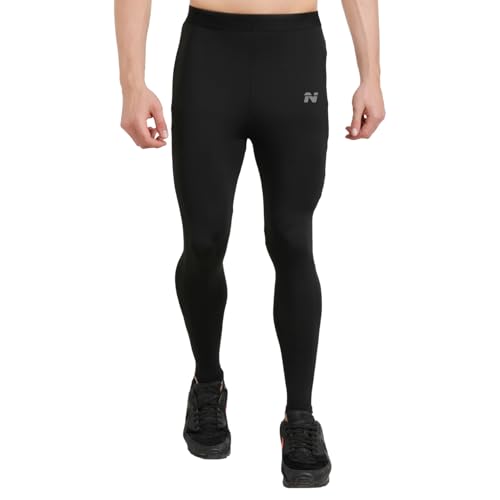 Image of NINQ Men Polyester Spandex Men's Sports Running Set Compression Shirt + Pants Skin-Tight Long Sleeves Quick Dry Fitness Tracksuit Gym Yoga Suits