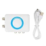 Sumsoctober NTSC RF Modulator Converter for CATV Systems, Professional VHF Demodulator with PLL Control, RCA Input/Output, F Female RF Ports, 5V 500mA