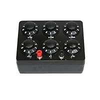 Boerunid 0-99999,9 Ohm Einfache Widerstandsbox PräZisions-Widerstand mit Variabler Dekade, Lehrinstrument, Lehrwiderstandsbox