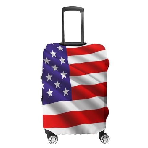Washable Luggage Cover Protector Suitcase Anti Scratch Covers Travel Luggage Cover Suitcase Protector (Red Blue White American Flag (57))4