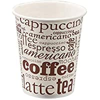 450 Vasos desechables de 200 ML cafe vasos carton desechables para cafe, vasos ecologicos reutilizables bebidas calientes, te, leche, resistentes al calor, capacidad