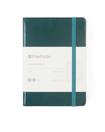 Image of A6 Lined Hardcover Notebook, 100 GSM Paper, Dark Green