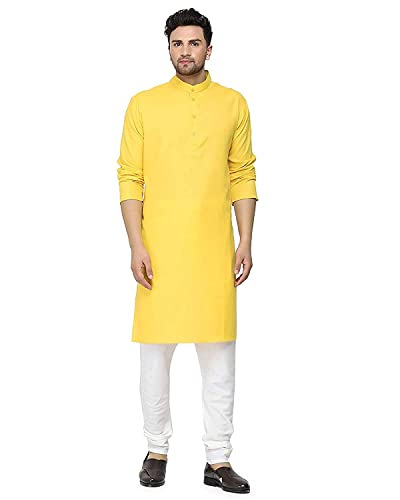 Image of OORA Men's Cotton Kurta & Pajama Set for Birthday,Wedding, Ceremony, Casual, Engagement