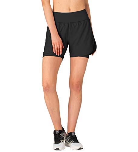 Gopune Women's 2 in 1 Running Shorts Workout Athletic Gym Yoga Shorts Liner2