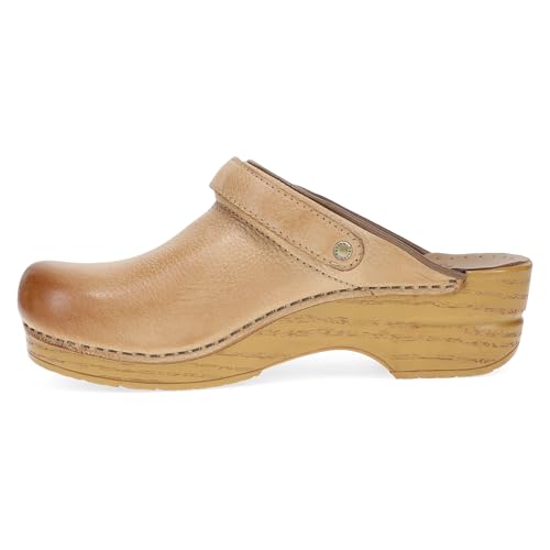 Image of Dansko Ingrid Sling Back Mule Clog for Women - Anti-Fatigue Rocker Bottom Promotes Forward Foot Motion - Premium Leather Uppers for Long-Lasting Wear