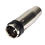 MB 24KD MIG - Boquilla de gas para soplete MIG de 12,5 mm, tapa protectora para soldadura MB Grip 24KD, repuesto chapado en latón, consumible para soldadores MIG y MAG