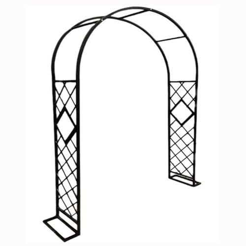 Arco da Giardino Supporto Piante Rampicanti Nero Padiglioni Durevole Garden Archway Arco per Rose Larghezza 140/160/180/200/220/240/260/280/300/320/340cm(W140xH230xD40cm)