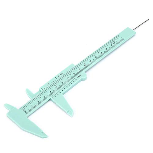 Calibrador Vernier de Regla Doble de Plástico 150 mm miniatura 3