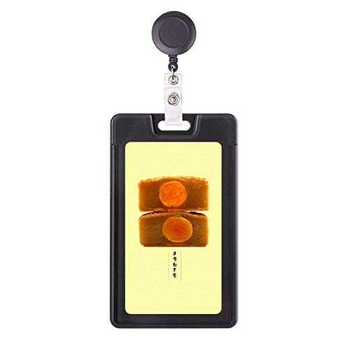 Porte-badge rétractable accessoire de bureau motif asiatique automne