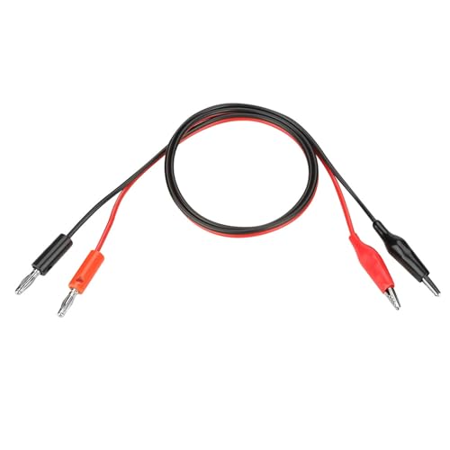 Image of Jeanoko Power Supply Output Cable 1 Pack Plounger Mini Hooks Banana Plug Multimeter Cables Clip 30V 5A 80cm for Adjustable DC Regulated Power Supply