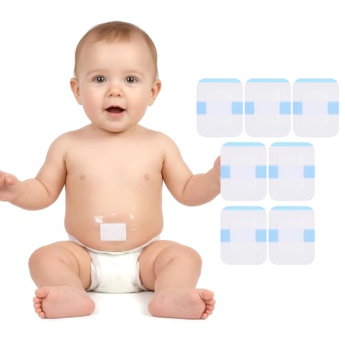 Image of Baby Belly Navel Patches, Waterproof and Breathable Navel Protection Patch for Infants, Infant Essentials Must Haves (7pcs)