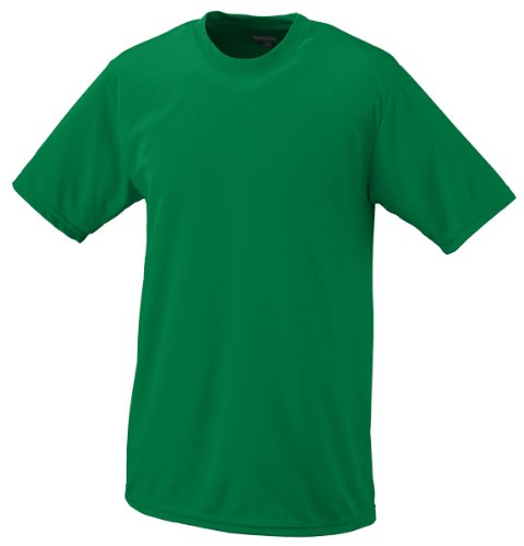 Augusta Sportswear Kids' Standard Wicking Tee Shirt, Kelly, Small