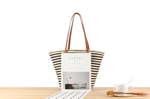 Image of Teeya Straw Crossbody Bag Women Weave Shoulder Bag Round Summer Beach Purse and Handbags