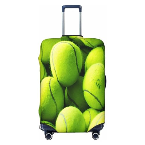 Yellow Tennis Balls Luggage Cover for Suitcase, Suitcase Cover Protector Fit 22-24 Inch Luggage Travel Accessories, M