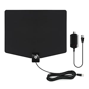 Amplified Indoor Digital Tv Antenna – Best Powerful Amplifier, Signal Booster & Has up to 200+ Miles Range, Support 8K 4K Full HD Smart and Older Tvs with 13.2ft Coaxial Cable [2023 Release]