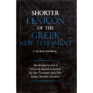 Hardcover Shorter Lexicon of the Greek New Testament (English and Greek Edition) Book