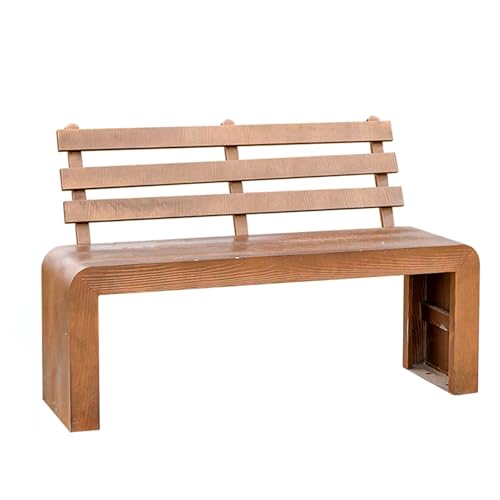 Banc de parc extérieur en métal 3 places, banc de jardin moderne 150cm résistant 400kg