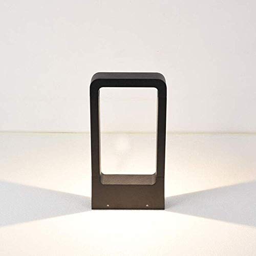 KMYX Lanterna pilastro quadrato in alluminio a LED da giardino Lampada da tavolo moderna Minimalista Prato Decorat impermeabile IP55 Colonna Garden Light Path LED sul post Lights