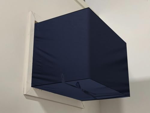 Image of Stylista Polyester Window ac Cover Suitable for O-General 1.5 Ton AXGB18BBAA-B, Blue Color Elastic fit Cover for Front and Rear of Window Ac