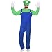 BSBUY Costume Adulto per Carnevale, 4Pcs Costume Super bros con Cappello, Baffi...