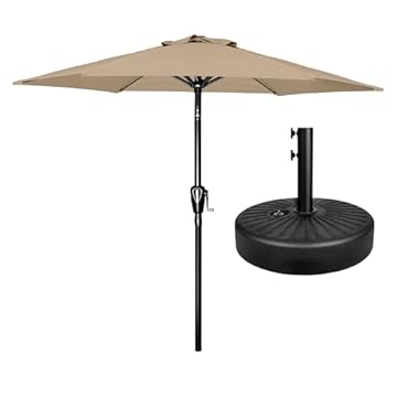 garden table umbrella and base
