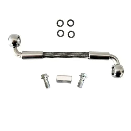 Flexible hydraulique moto 100cm banjo M10 90° pour embrayage et frein de scooter